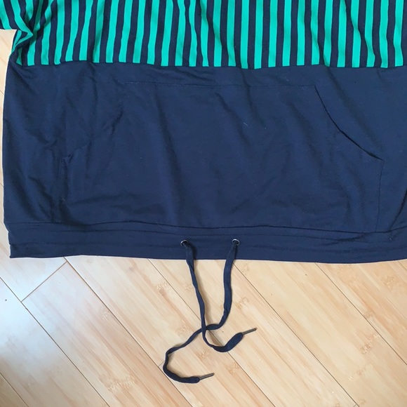 Blue and Green pullover with zipper - Picture 3 of 4